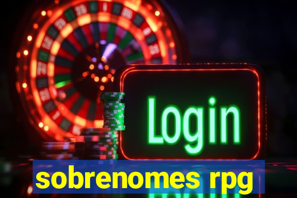 sobrenomes rpg